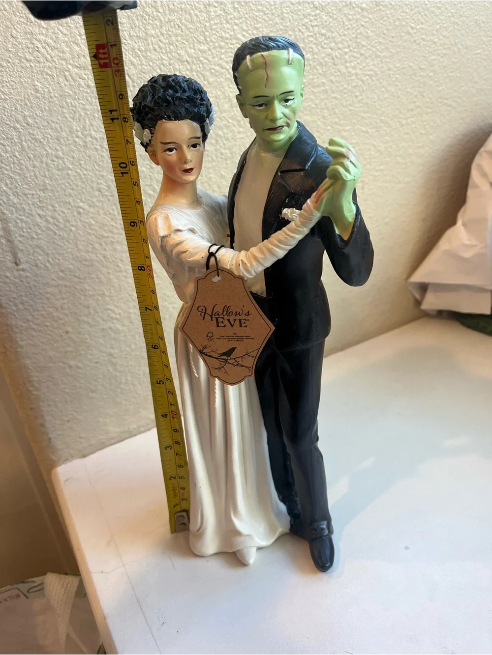 Hallows Eve Halloween Bride & Frankenstein Dance Wedding Couple